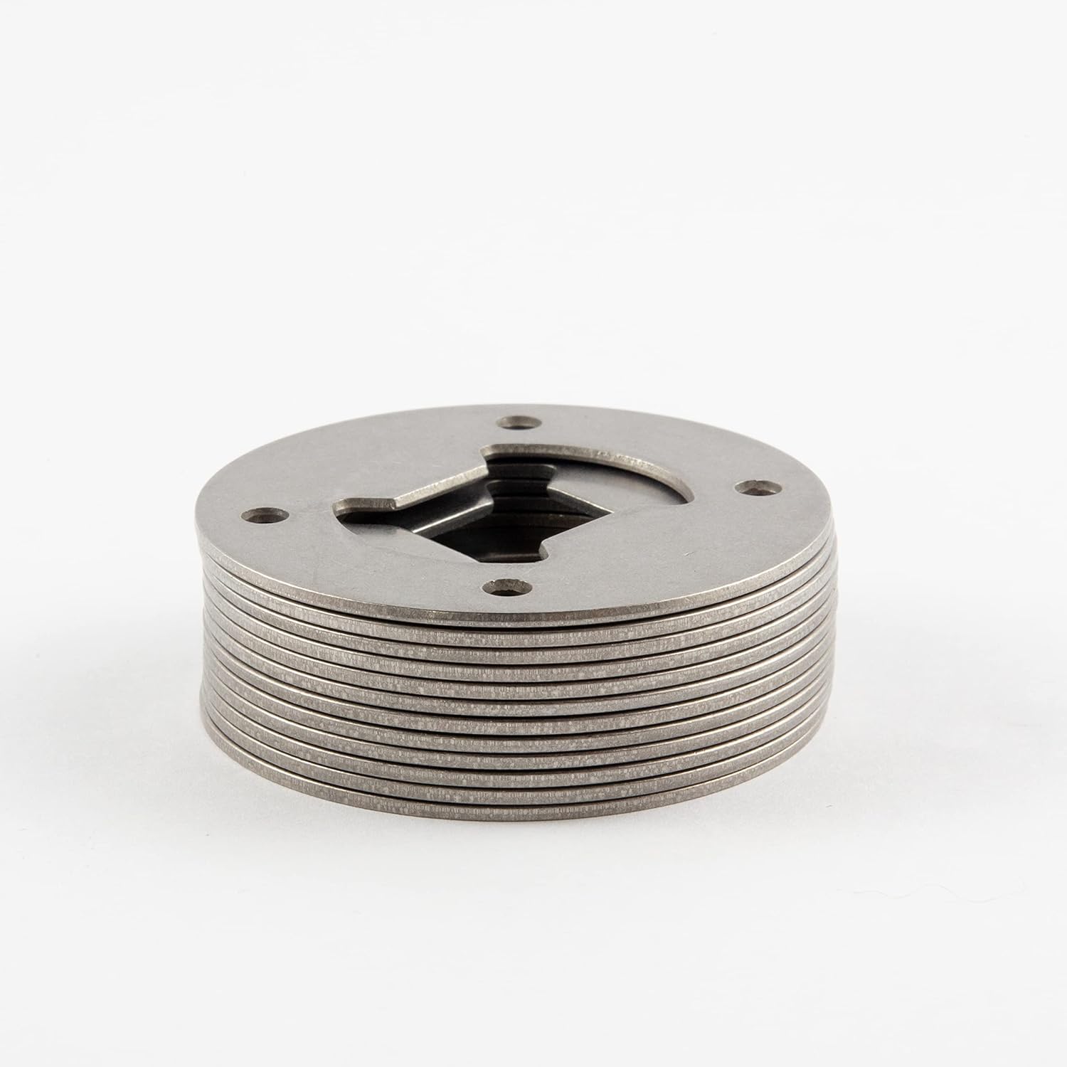 ステンレススチールボトルオープナー金具 ラウンドボトルオープナーインサート ボトルオープナーキット 木工回し SSネジ4本付き 栓抜