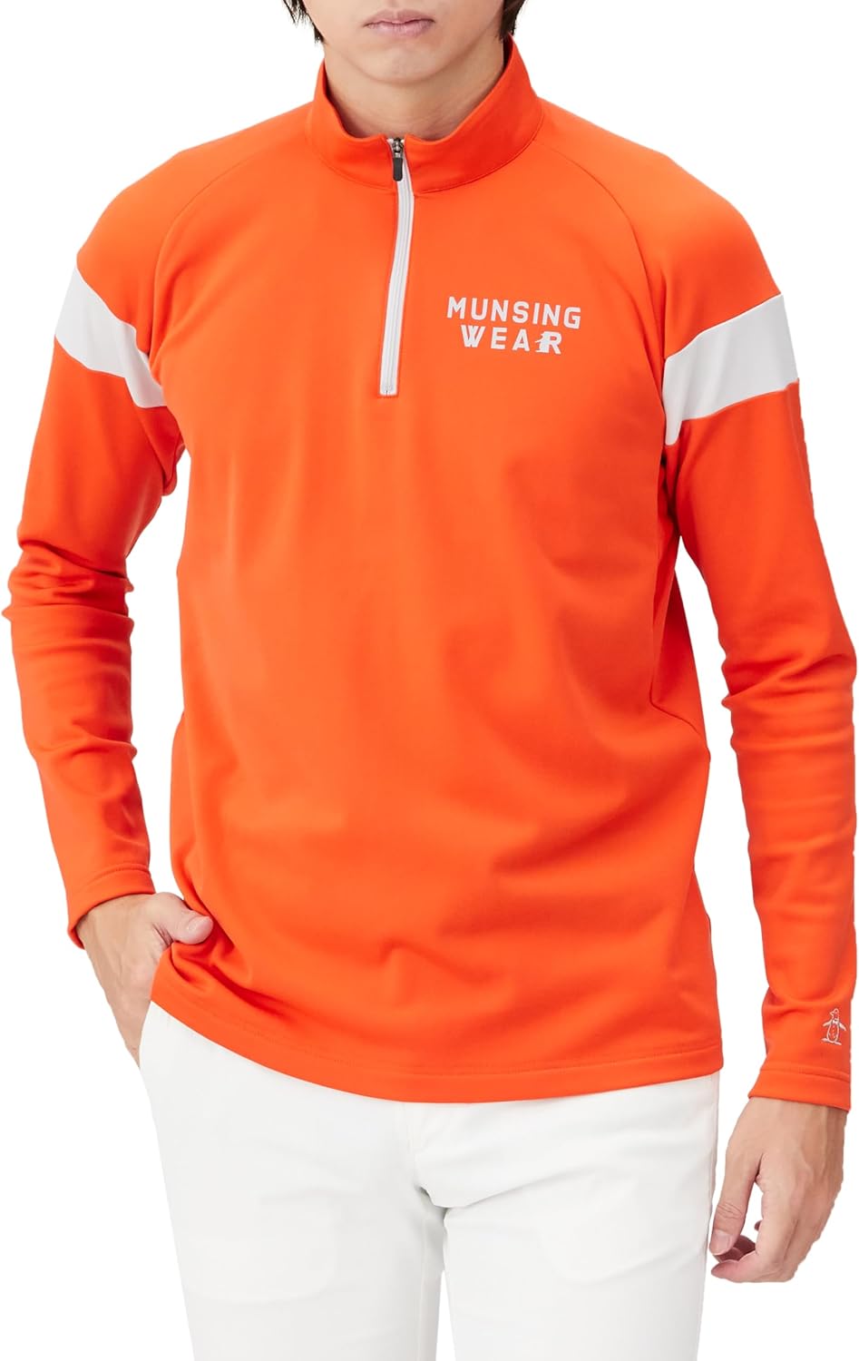 BRIEFING ブリーフィング 切替ハーフジップ ジャケット ブルー S