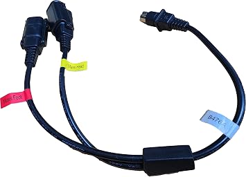 B476A Head/Foot Massage Split Connection Cable for HJC18 Control Box Massage Port Splitter 4 Pin to 2 Pins