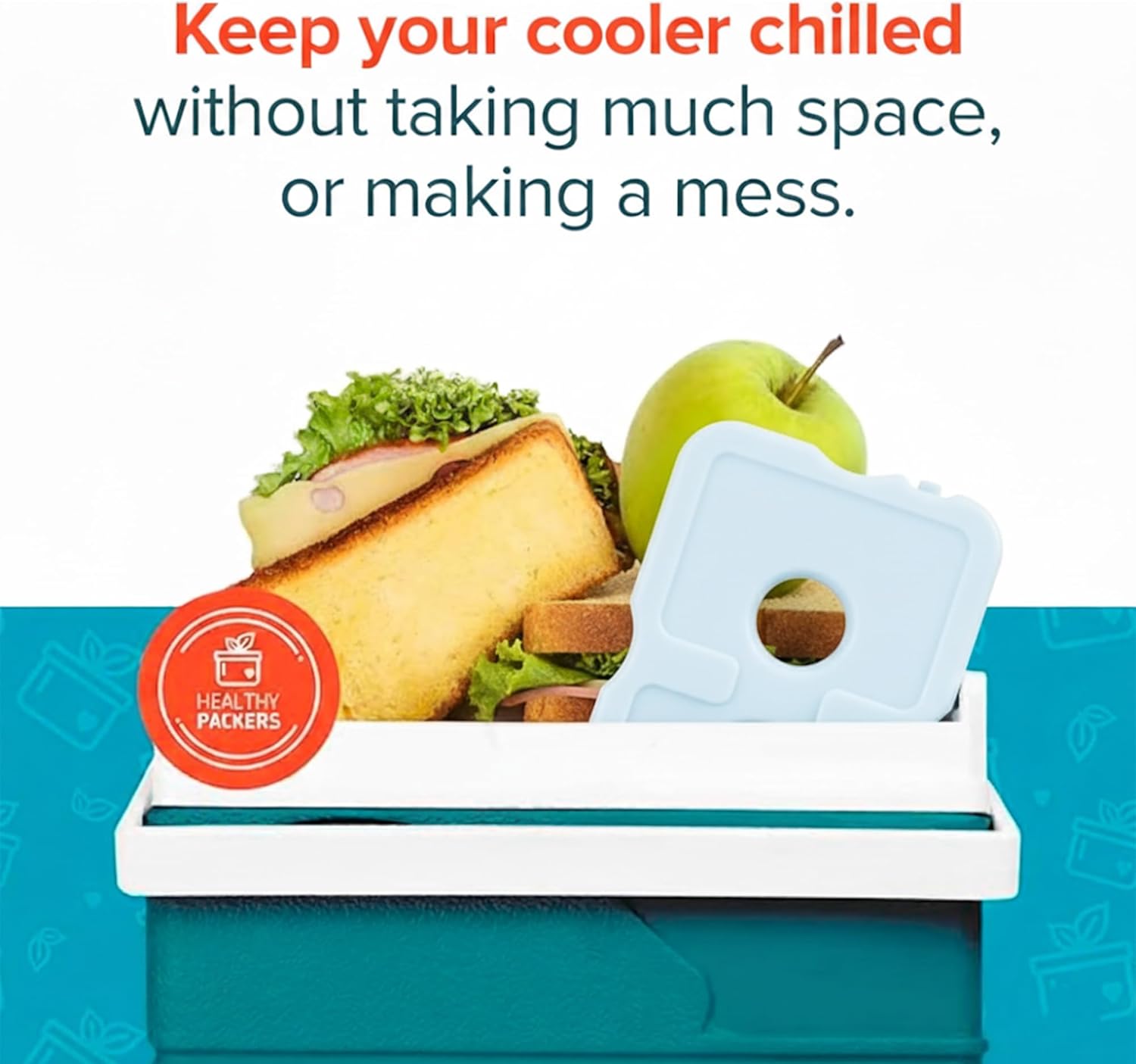 Healthy Packers Reusable Ice Packs for Lunch Boxes - Long Lasting Slim Freezer Packs, Thin Non-Toxic BPA-Free Hard Gel Ice Blocks for Coolers, Kids & Adults Lunch Bags, Travel, Camping, Food Storage - Image 4