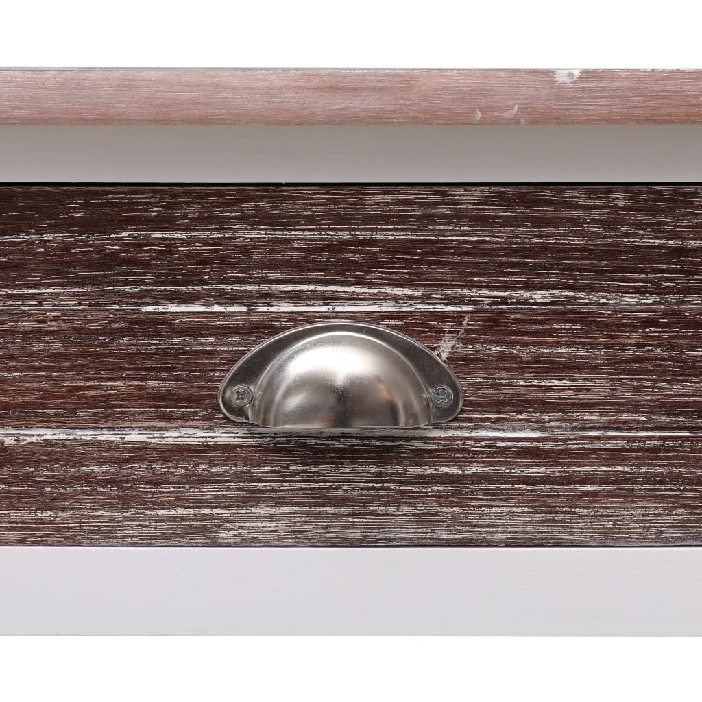 Homgoday Mesa Consola de Madera marrón 90x30x77 cm Mesas auxiliares de salón,Mesa Consola Recibidor Mueble de Entrada Estrecha Clásica