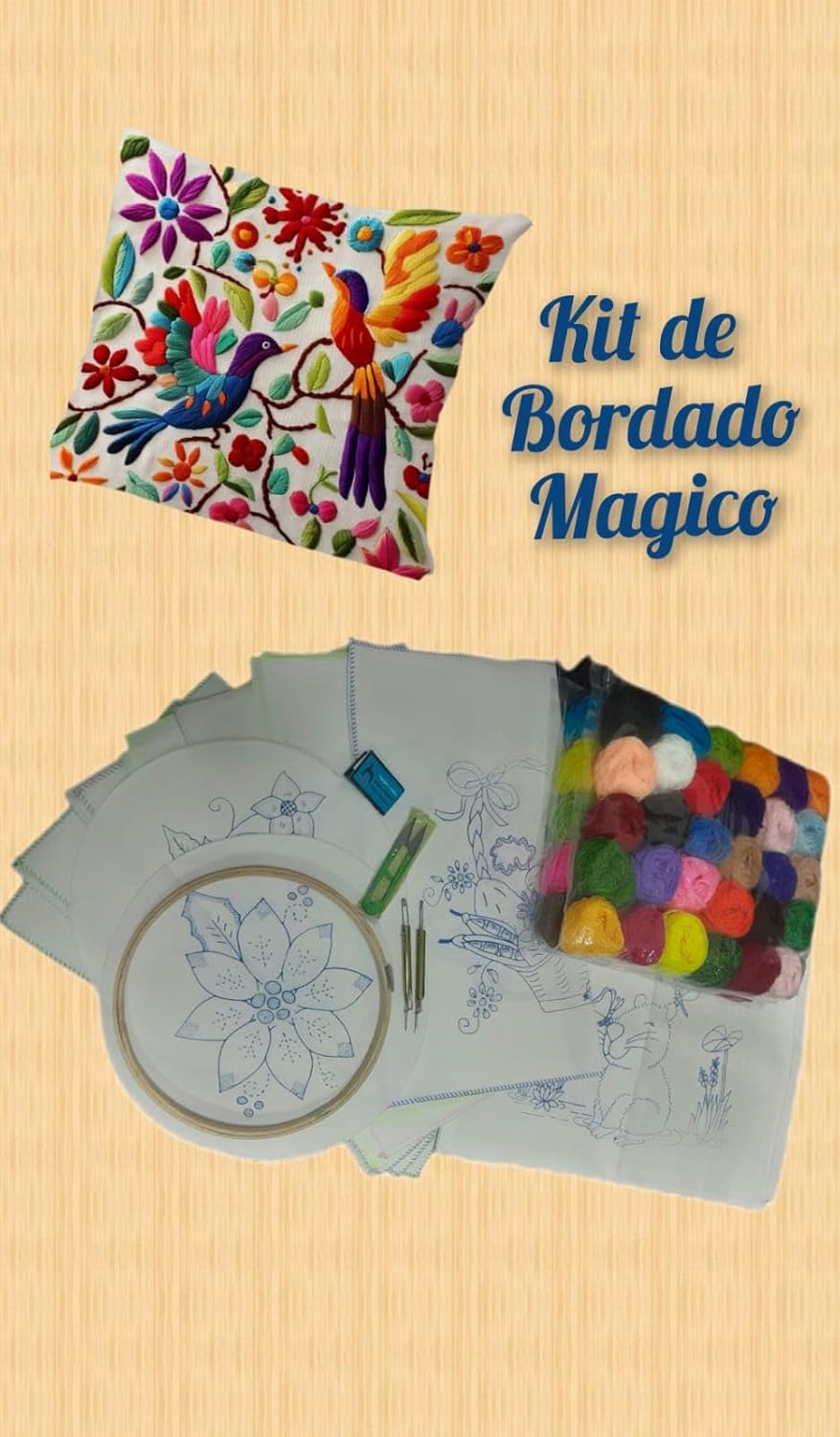 TIENDITA KOLKI KAWAII Mexican Sewing Kit (51 Pieces) - Portable Sew Supplies for Adults & Travel
