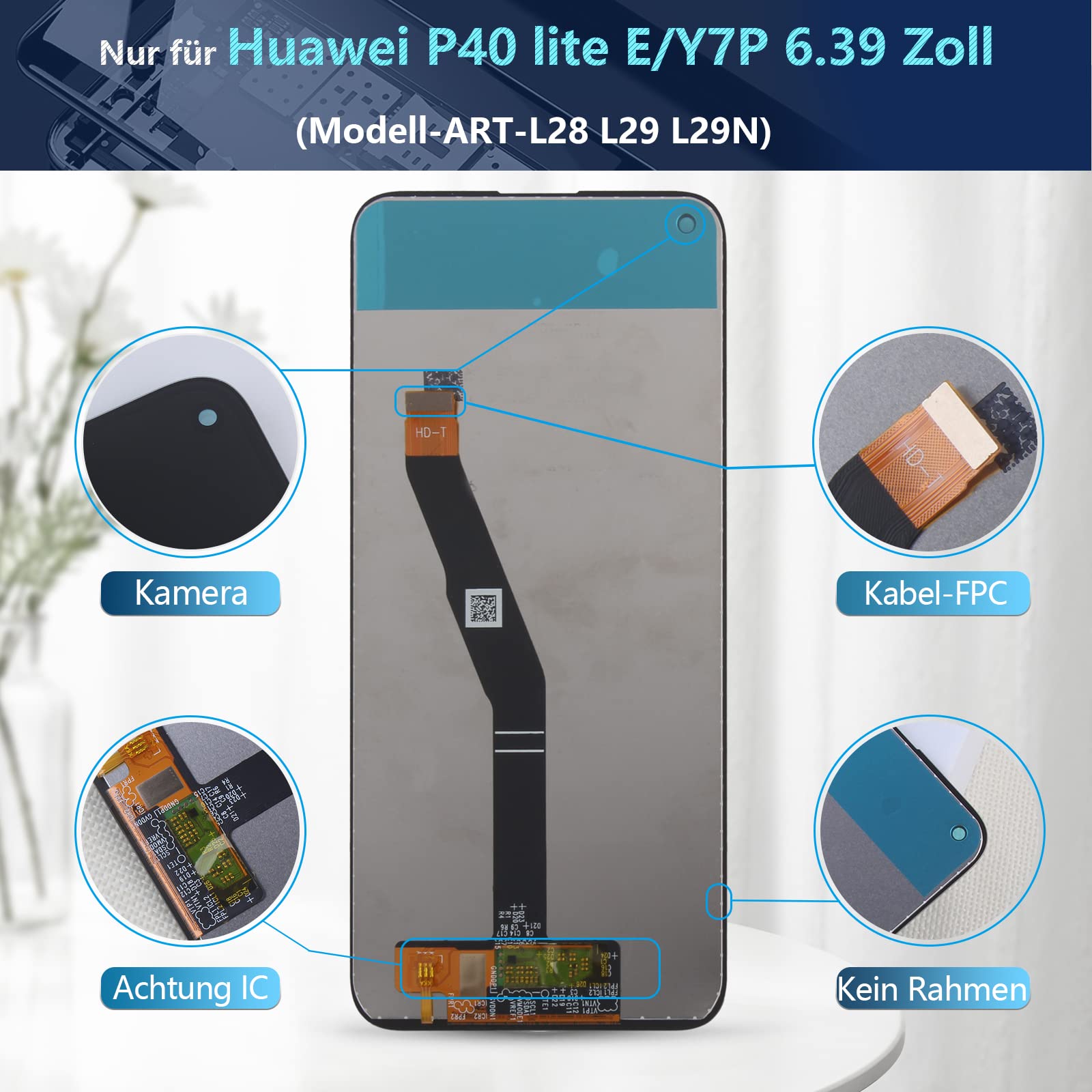 Display Lcd Huawei P40 Lite E Art-l28 L29 / Y7p Pari Originale In - Foto 3