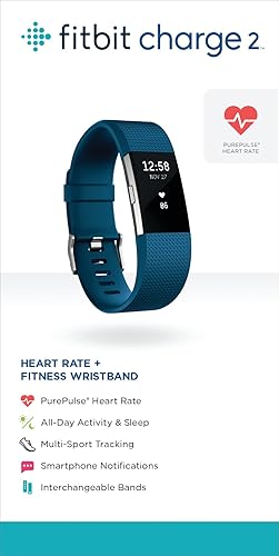 Miniatura 7 de 2 muñequeras Fitbit Charge de ritmo cardíaco + fitness, FB407SBUL, Azul, 1, 1