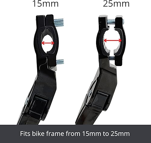 Miniatura 5 de N+1 Soporte lateral trasero ajustable para bicicleta de montaña, bicicleta eléctrica, carretera, ciudad y bicicletas pesadas, 26 a 29 pulgadas