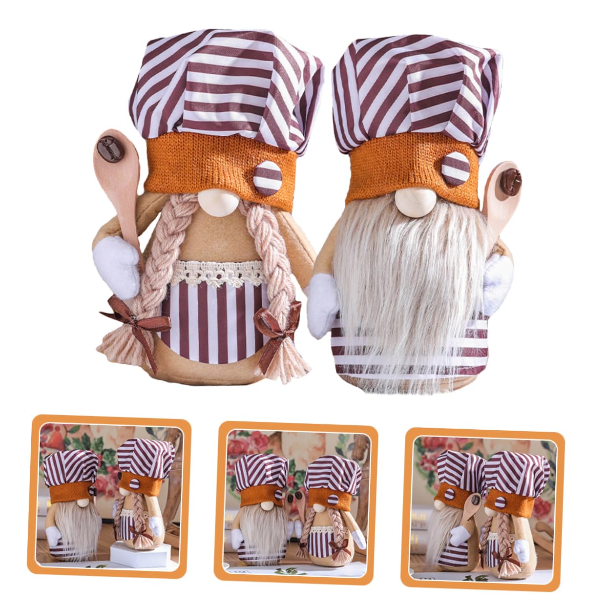 MAGICLULU 2 Pezzi Del Decorativi Doll per Decorazione Festiva e Atmosfera Accogliente per Caffetterie e Cucine