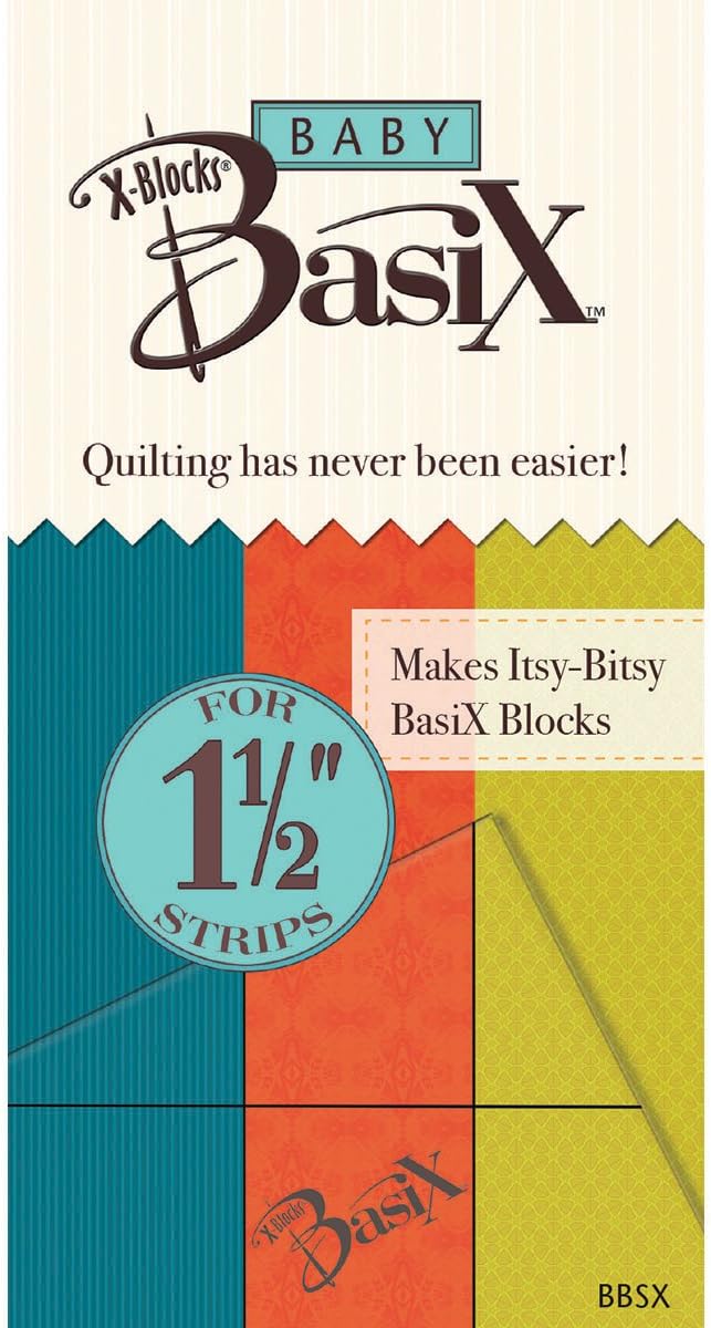 Colonial Needle BBSX Baby Basix by X-Blocks Template, 1-1/2-Inch