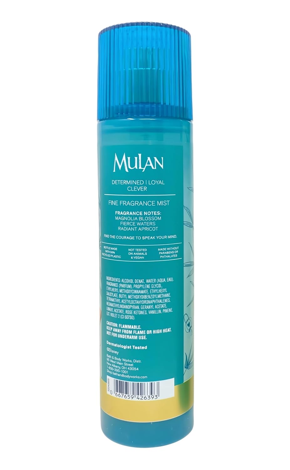 Bath & Body Works Limited Edition Princess Collection Mulan - Fine Fragrance Mist, Ultimate Hydration Body Cream and Body Wash with a Perfectly Peeled Bar Soap
