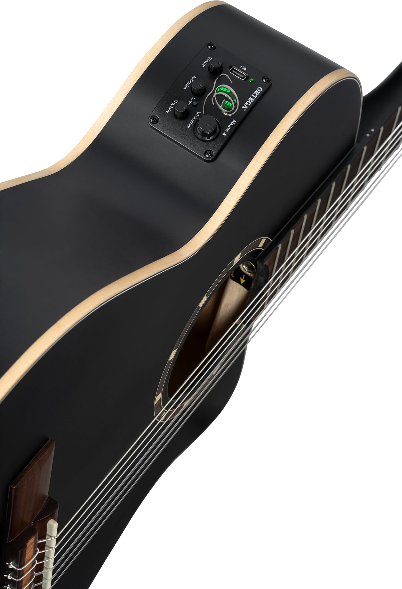 Ortega RCE125SBK-3/4 - Guitarra clásica (3/4)