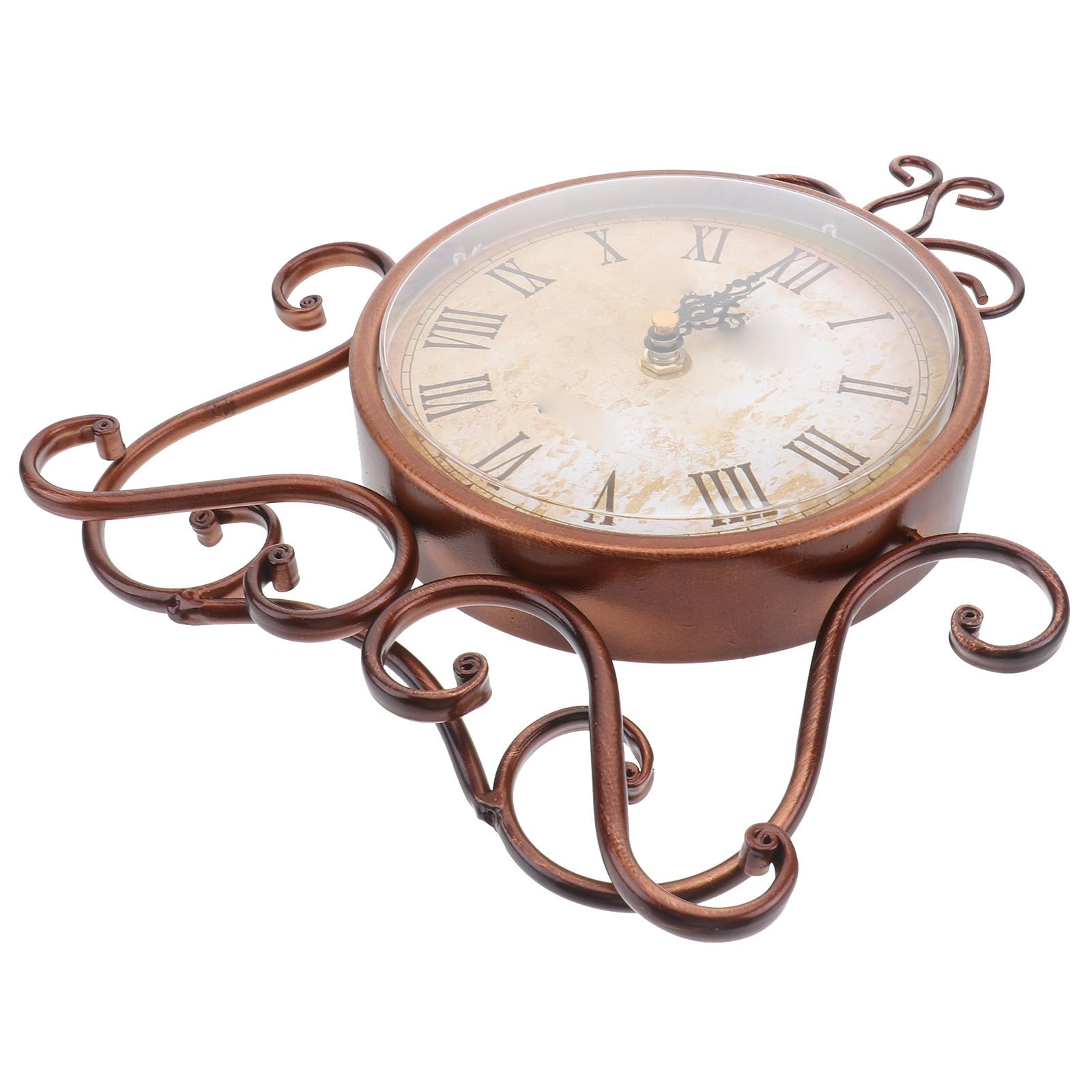Reloj silencioso de hierro retro para trabajar sin ruidos en la oficina