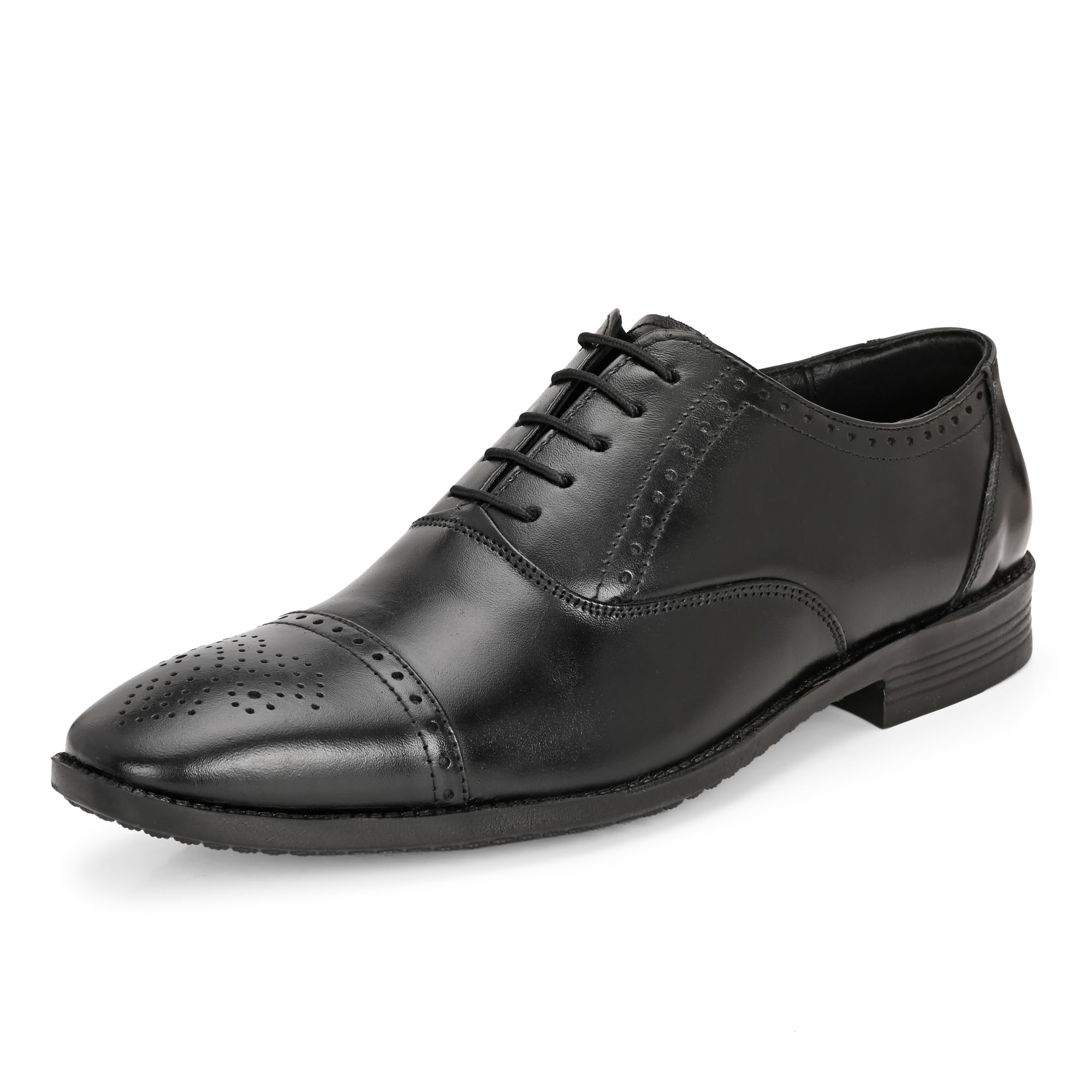 blue leather by centrino Genuine Leather Slip-On Men's Formal Shoe |Stylish with Soft Cushioned Insole |Trendy Non Lace-Up Design |Durable Leather with Anti-Skid Sole | Perfect for Formal Wear (4022)-picture-11