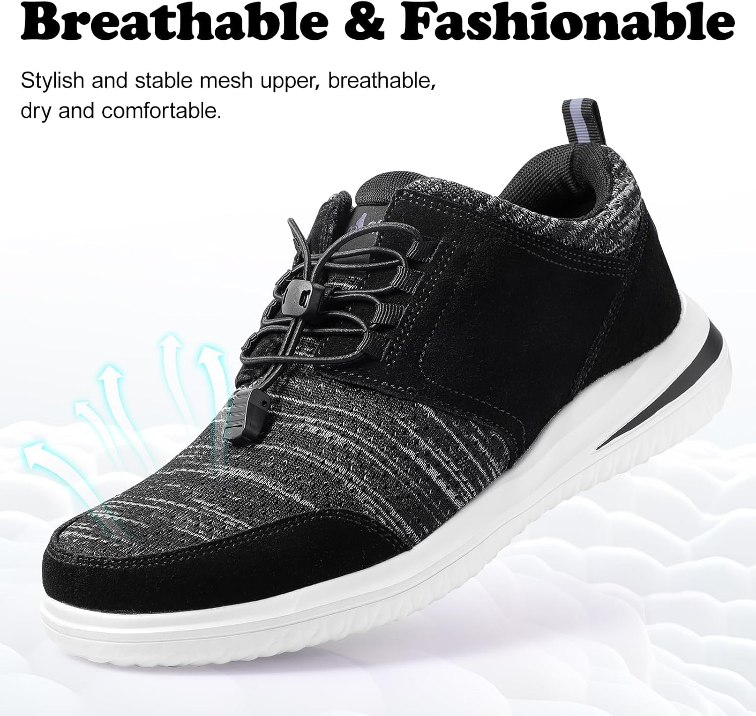 Mens Walking Shoes for Plantar Fasciitis, Orthopedic Sneakers for Men ...