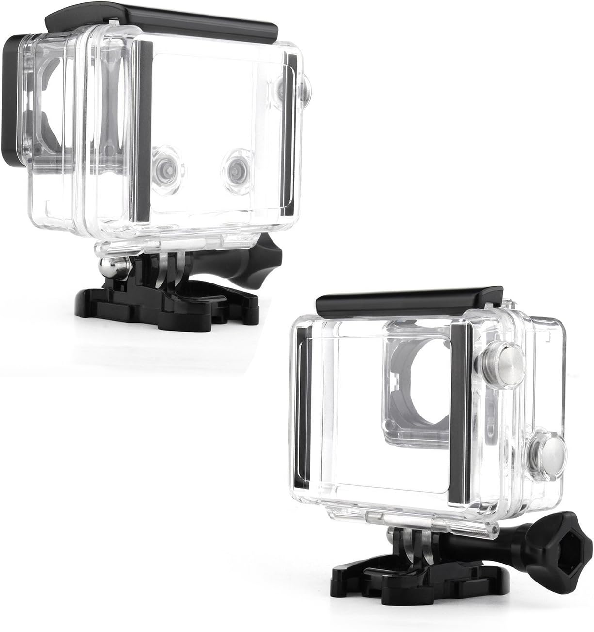 SOONSUN Waterproof Dive Housing for GoPro Hero 3/3+/4 Black Silver - Image 5
