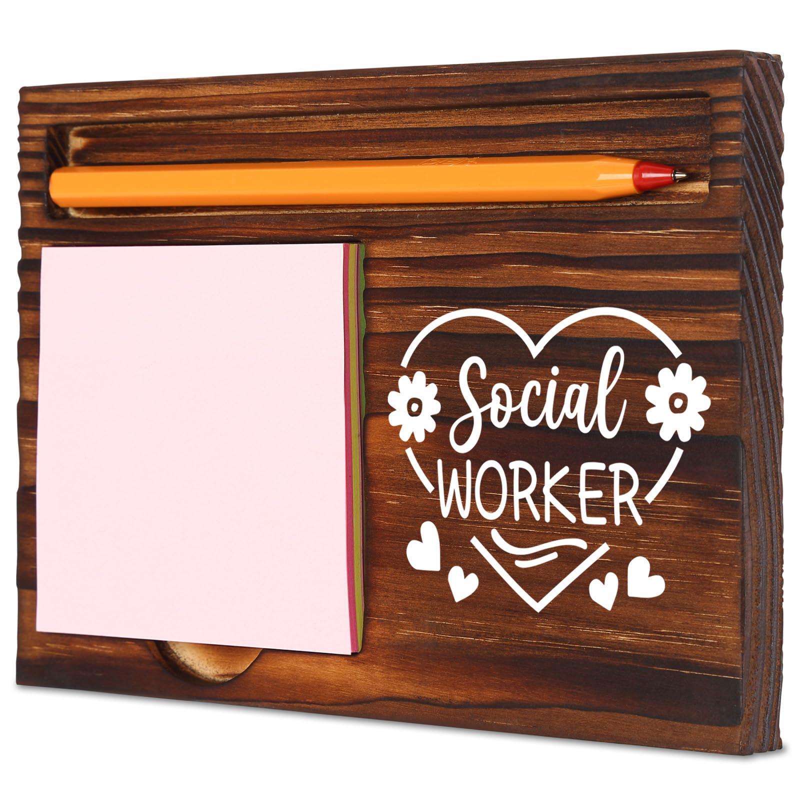 Thank You Social Worker Gift, Inspirational Social Worker Heart & Flower Design, Perfect for Social Workers, Birthday, Retirement, New Job,