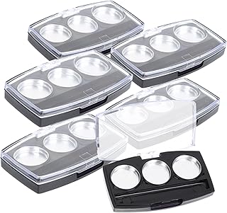 PartyKindom 10pcs Diy Eyeshadow Pallet Organi...