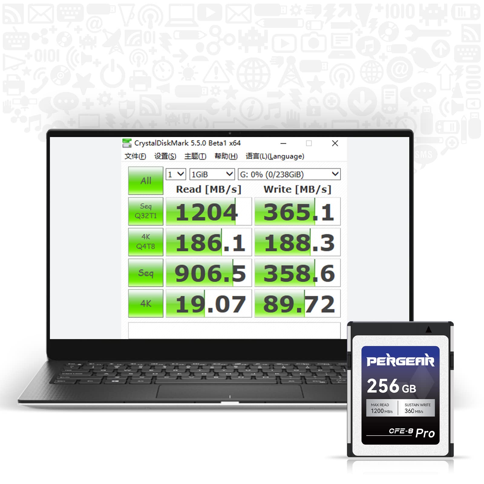 Amazon.co.jp: PERGEAR Cfexpress Type B メモリーカード