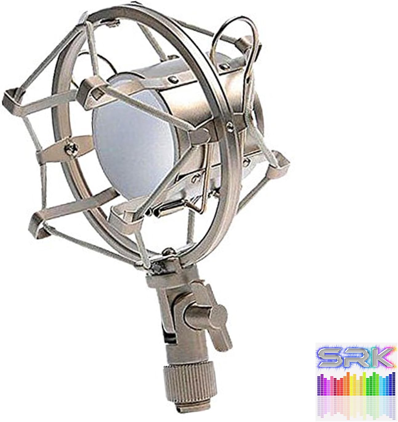 SRK G-21 Universal Microphone Shock Mount Microphone Stand Metal Finish Holder Clip for Studio Condenser Microphone