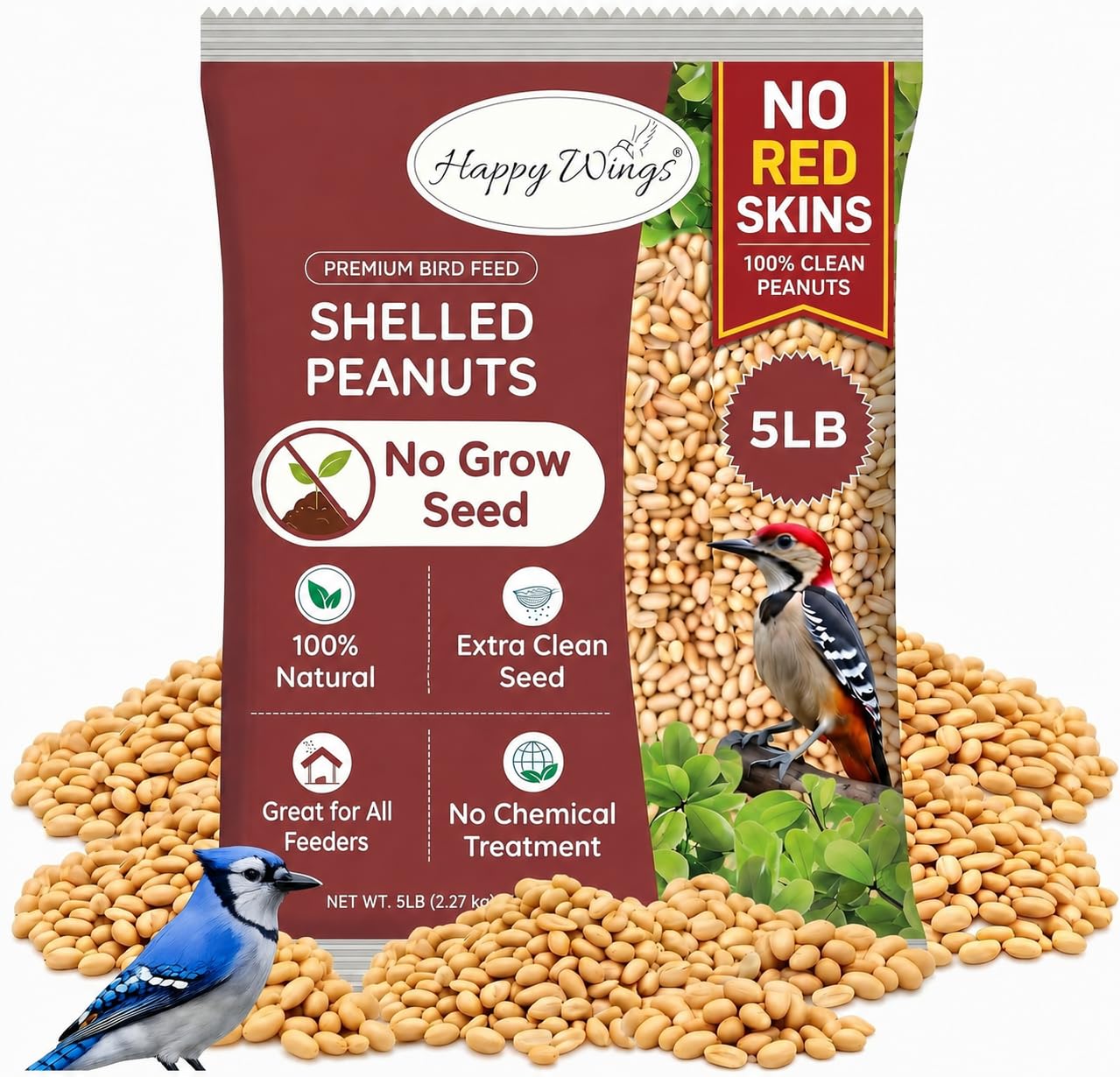 Happy Wings Shelled Peanuts
