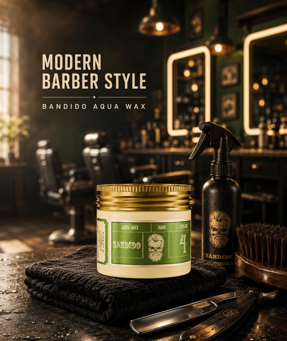 Bandido Aqua Wax Nr.4 - Cera para el cabello, verde 125ml Matt Hair Wax