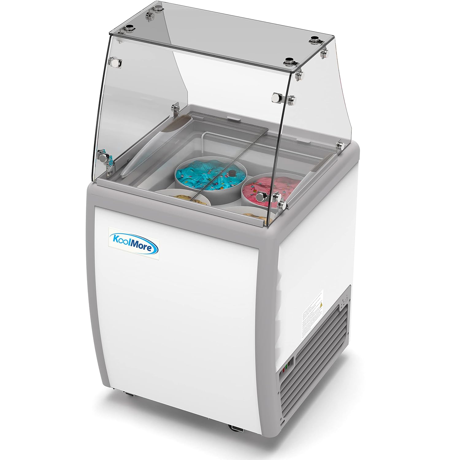 Koolmore 26 inch Commercial Ice Cream Dipping Display Case with