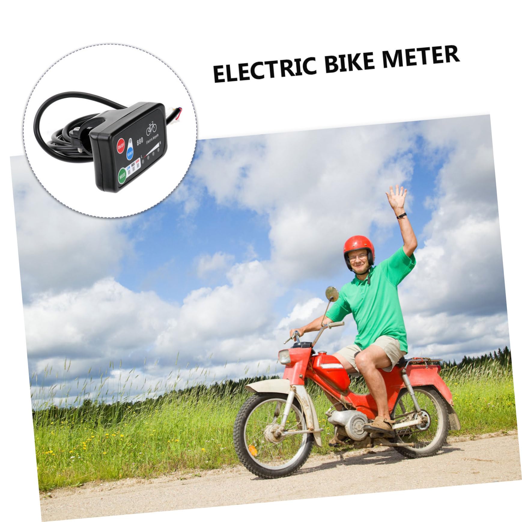 Abaodam 1pc Bike Control Panel Mountain Bike Display Controller Easy to Install Interface for Performance Enhancement