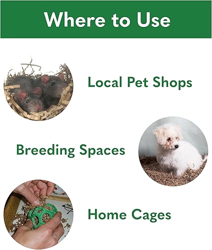 Miniatura 7 de Ropa de cama de papel 99% libre de polvo para mascotas pequeñas y pájaros, Eco Natural, 125 L