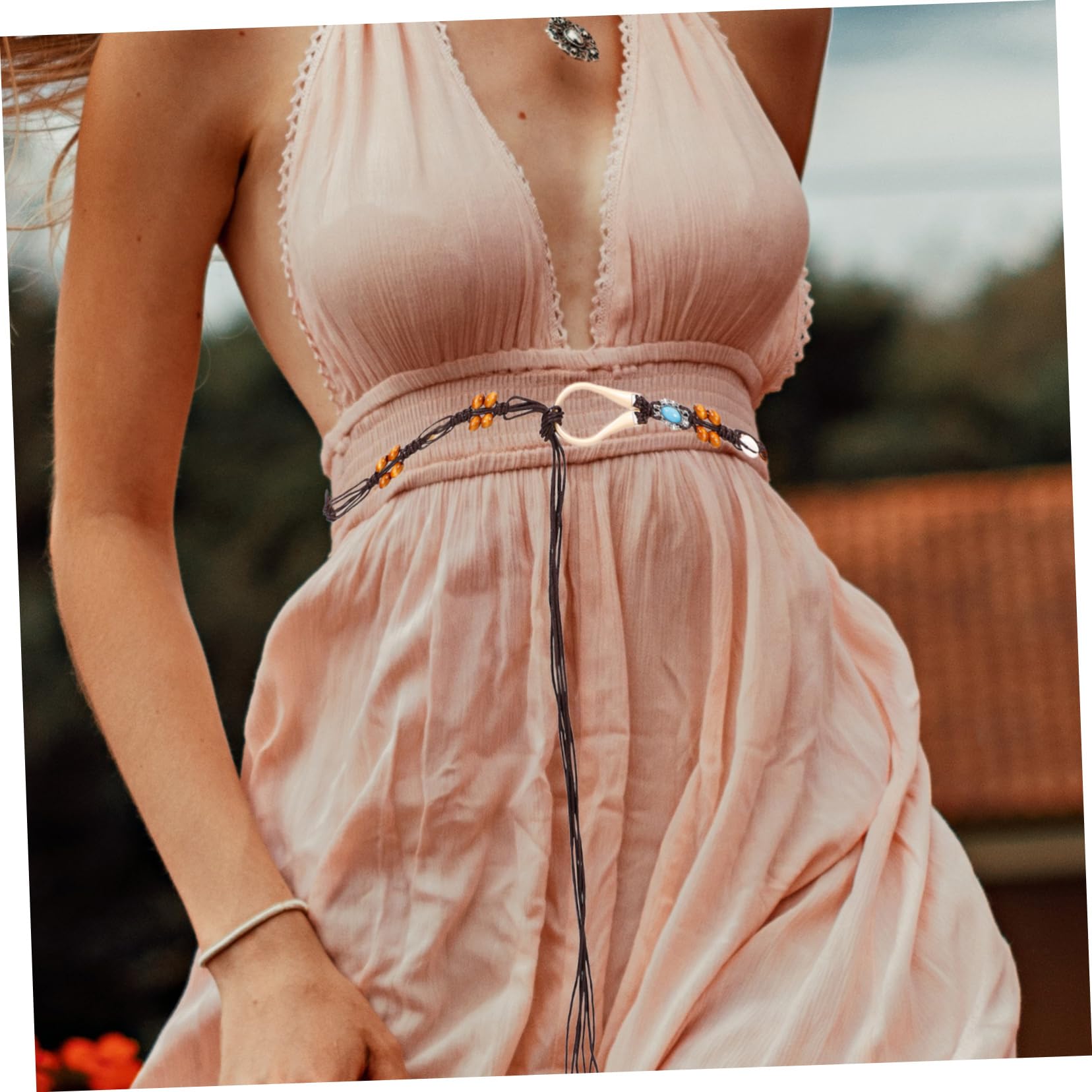 5 Piezas Cinturón Woven para Mujer Cinturón Delgado Casual de Accesorio para Ocasiones Especiales