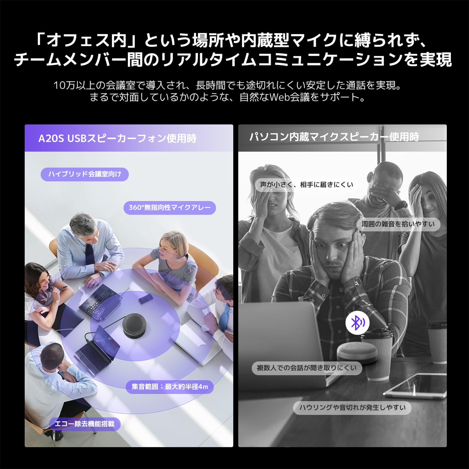Amazon.co.jp: Nearity スピーカーフォン A20S ブルー | デイジー