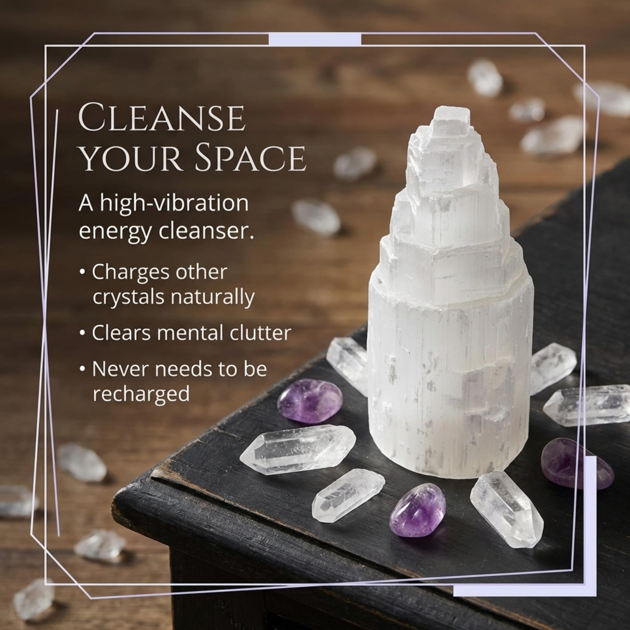 Selenite Skyscraper (1pc) by The Chrysalis Stone