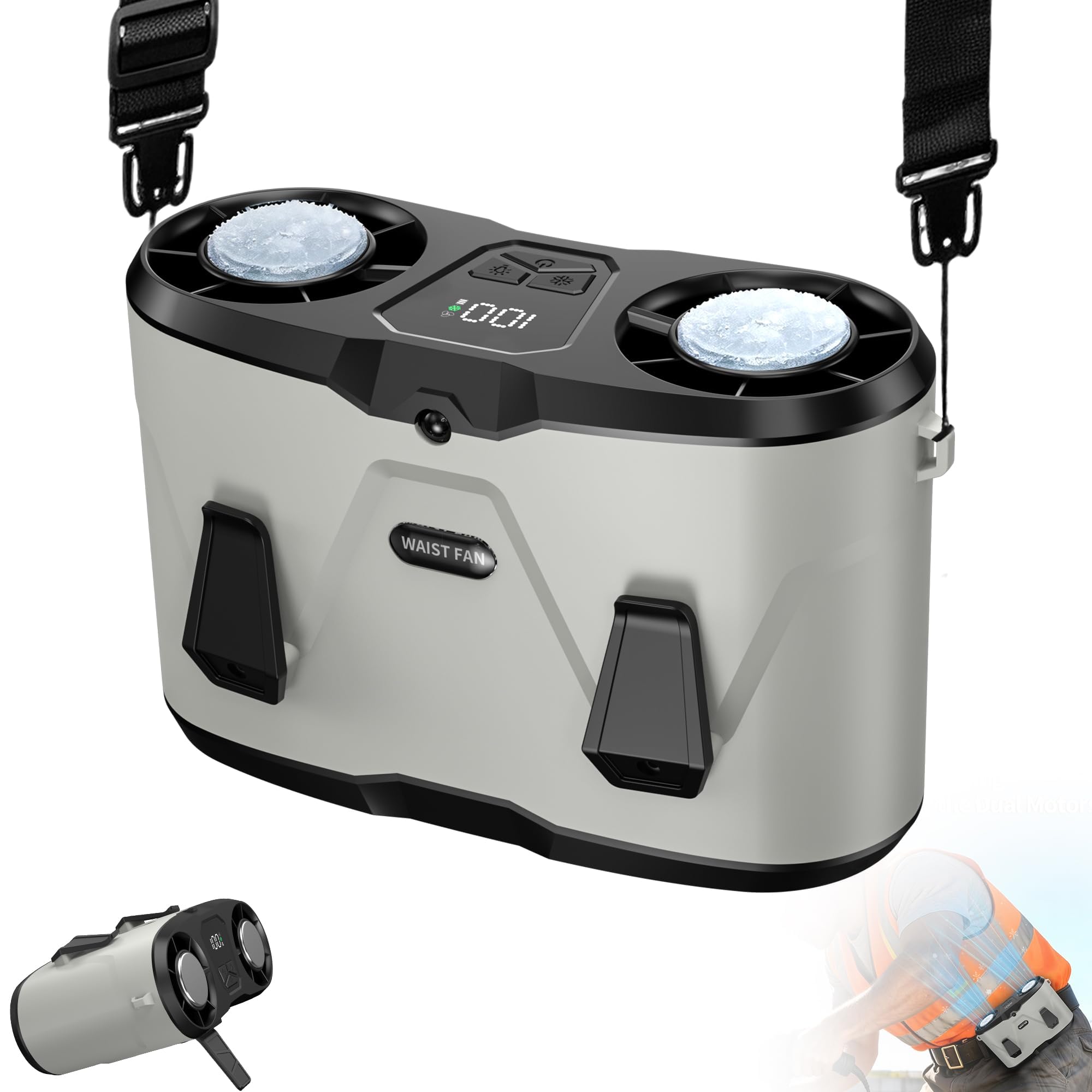 Ventilateur de refroidissement mains libres 10 vitesses de vent USB
