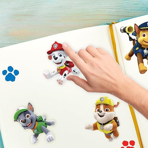 Miniatura 3 de Juego de actividades de calcomanías de Paw Patrol, más de 25 calcomanías reutilizables de la Patrulla Canina, 2 escenas de juego de calcomanías,