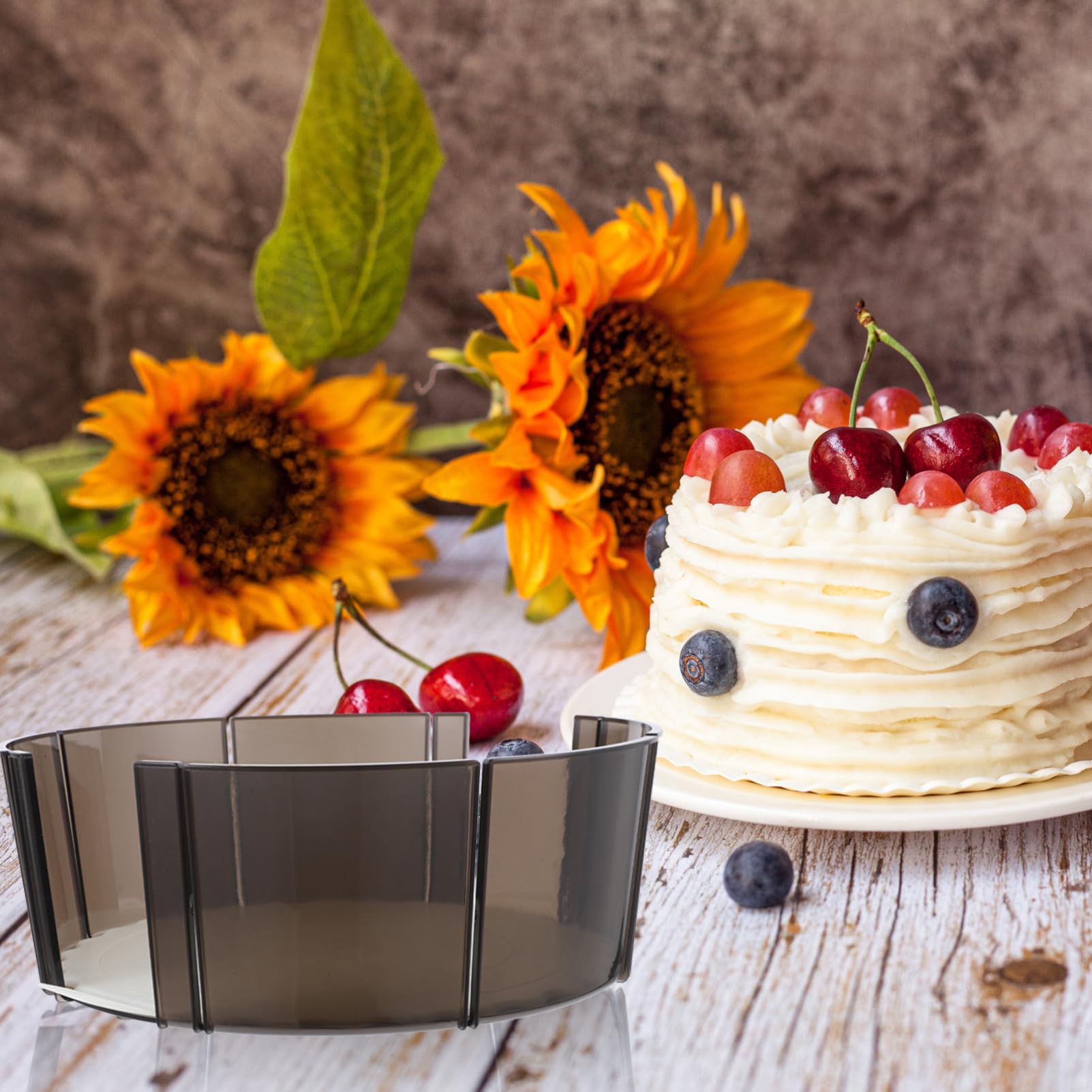 Kichvoe Outil De Découpe De Gâteau Plastique Marqueur De Portion Accessoire De Cuisine Pour Découper Des Desserts Tranches Égales Convient Aux Gâteaux Pour Fêtes Mariages