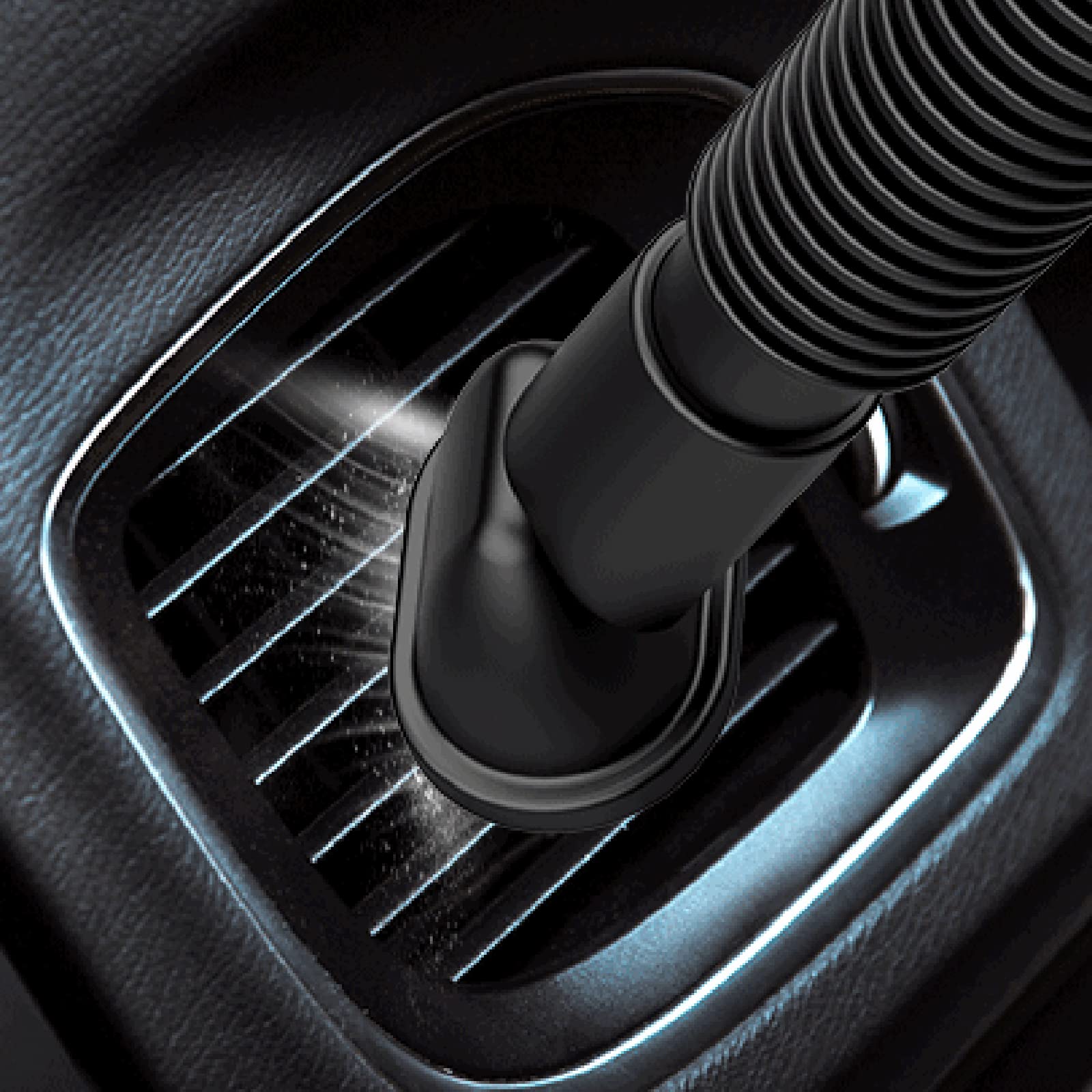 Aspiradora de Mano Inalámbrica 120W 10000PA Succión Fuerte Recargable Aspiradora de Automóvil Portátil en Seco Húmedo y Liviana para el Hogar, Automóvil y Mascotas,Negro,con Cable