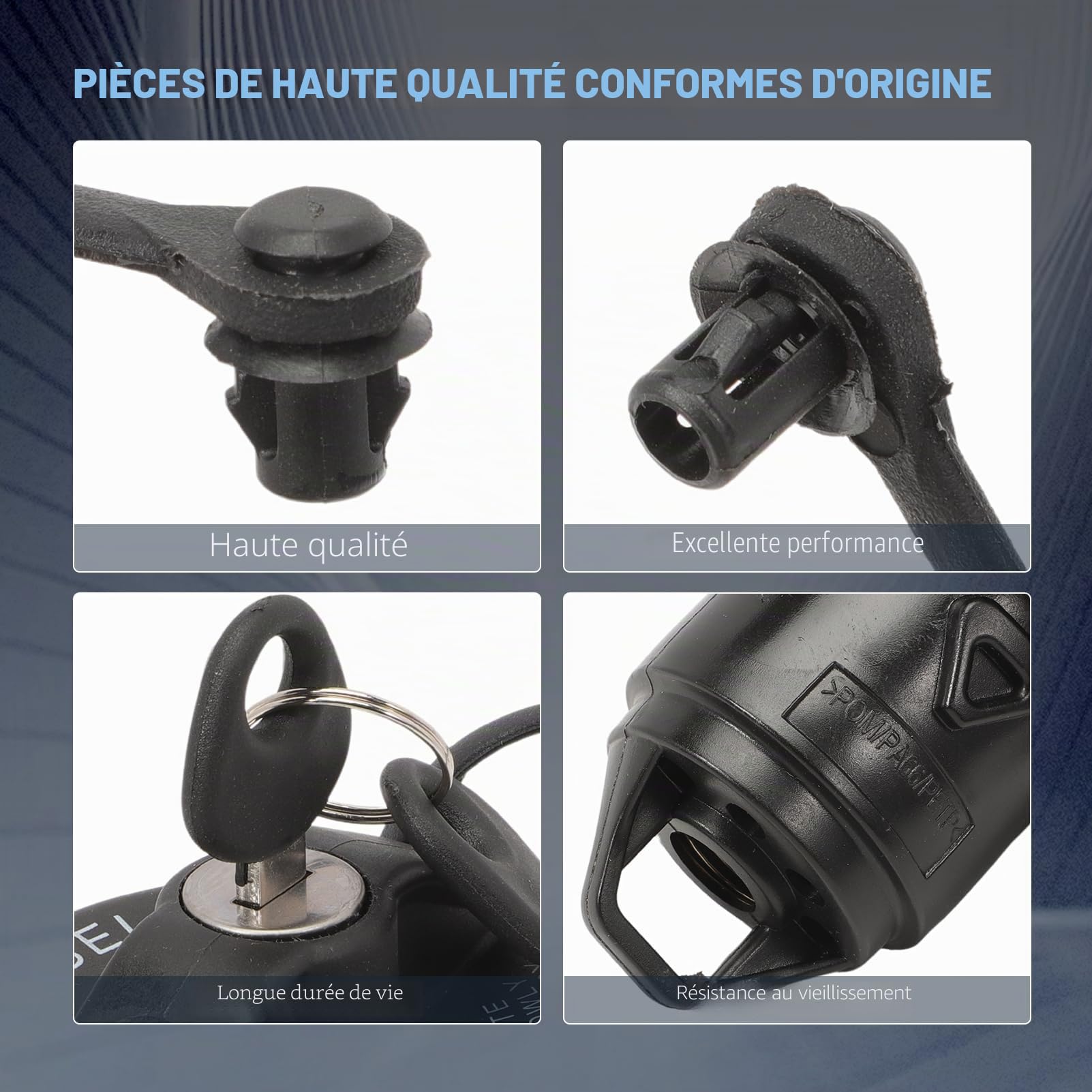 Bouchon de réservoir pour DUCATO Bus Platform/Chassis Van 71802900 verrouillable avec 2 clés