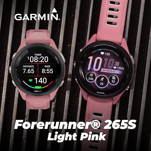 Vista 9 de Wearable4U Garmin Forerunner 265S Music GPS Running 1.654 in Smartwatch, negro con pantalla táctil AMOLED de 1.1 pulgadas, paquete de auriculares