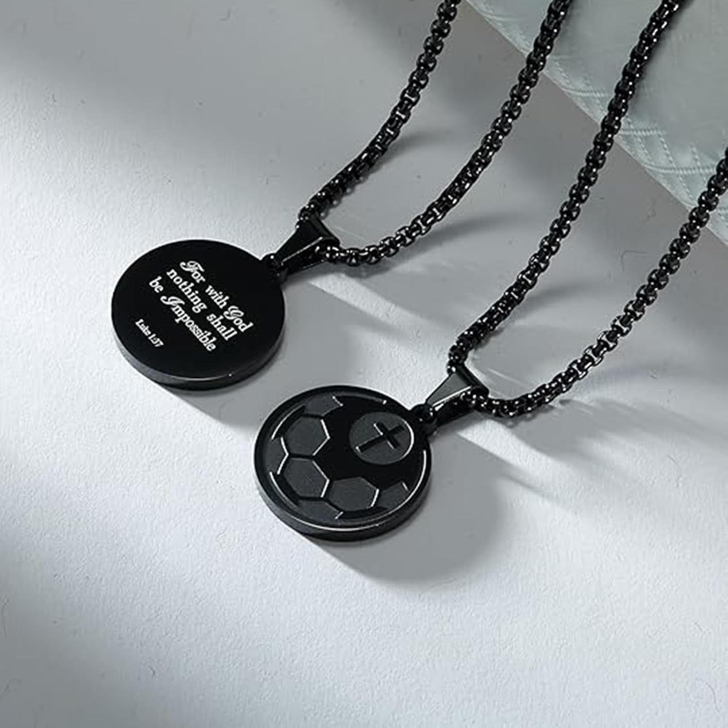 Sports Pendant Necklace Baseball Football Soccer Basketball Volleyball Team Coach Gift Inspirational Pendant for Teenboys Teengirls - Image 3