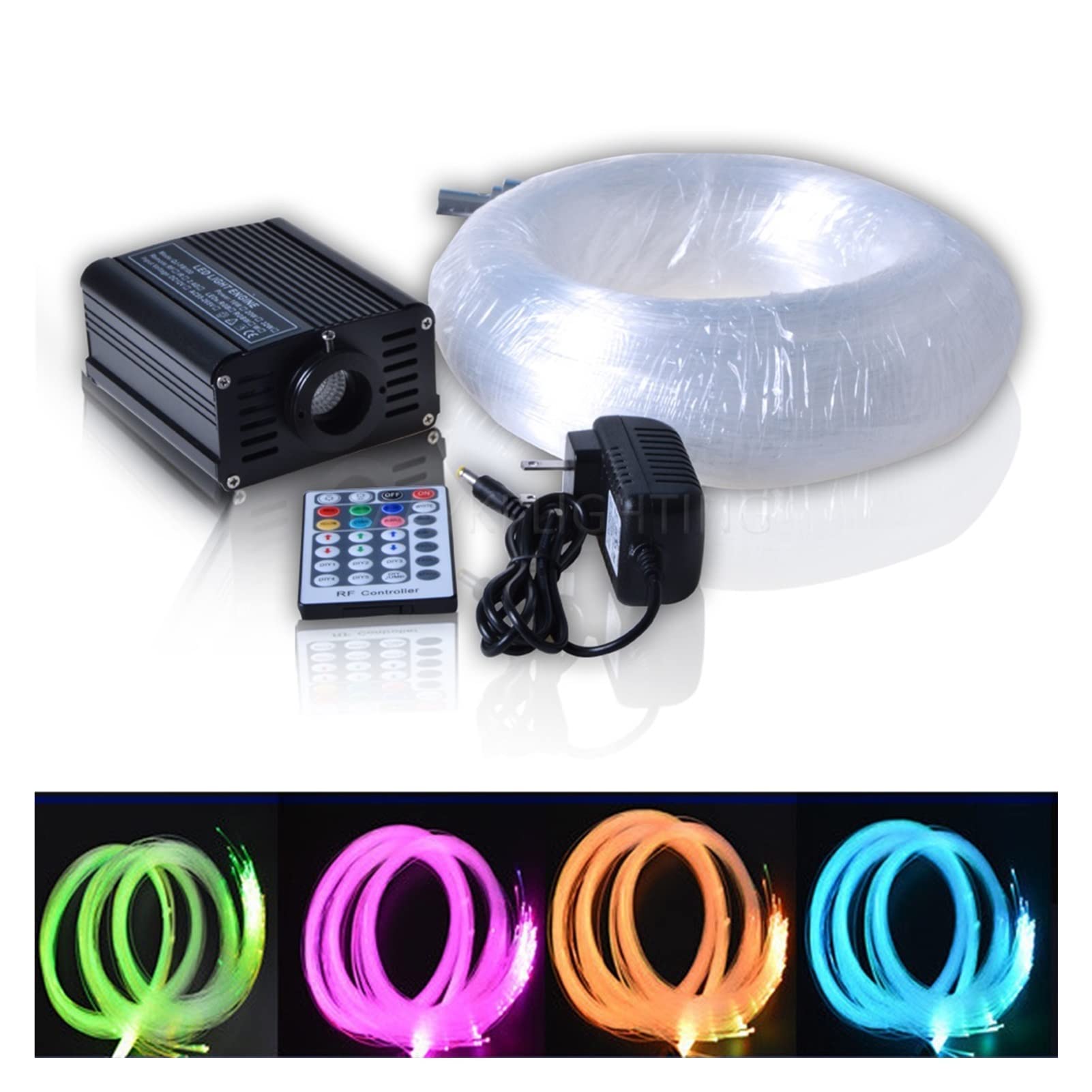 Maykit Multi Color Car Star Sufit z 16W RGB LED Mini Projektor 288 sztuk 3M Fiber dla 3 * 3m Saturn Astra Dachu Gwiaździsta Wysoka Wydajność(RGB,Wire for car)