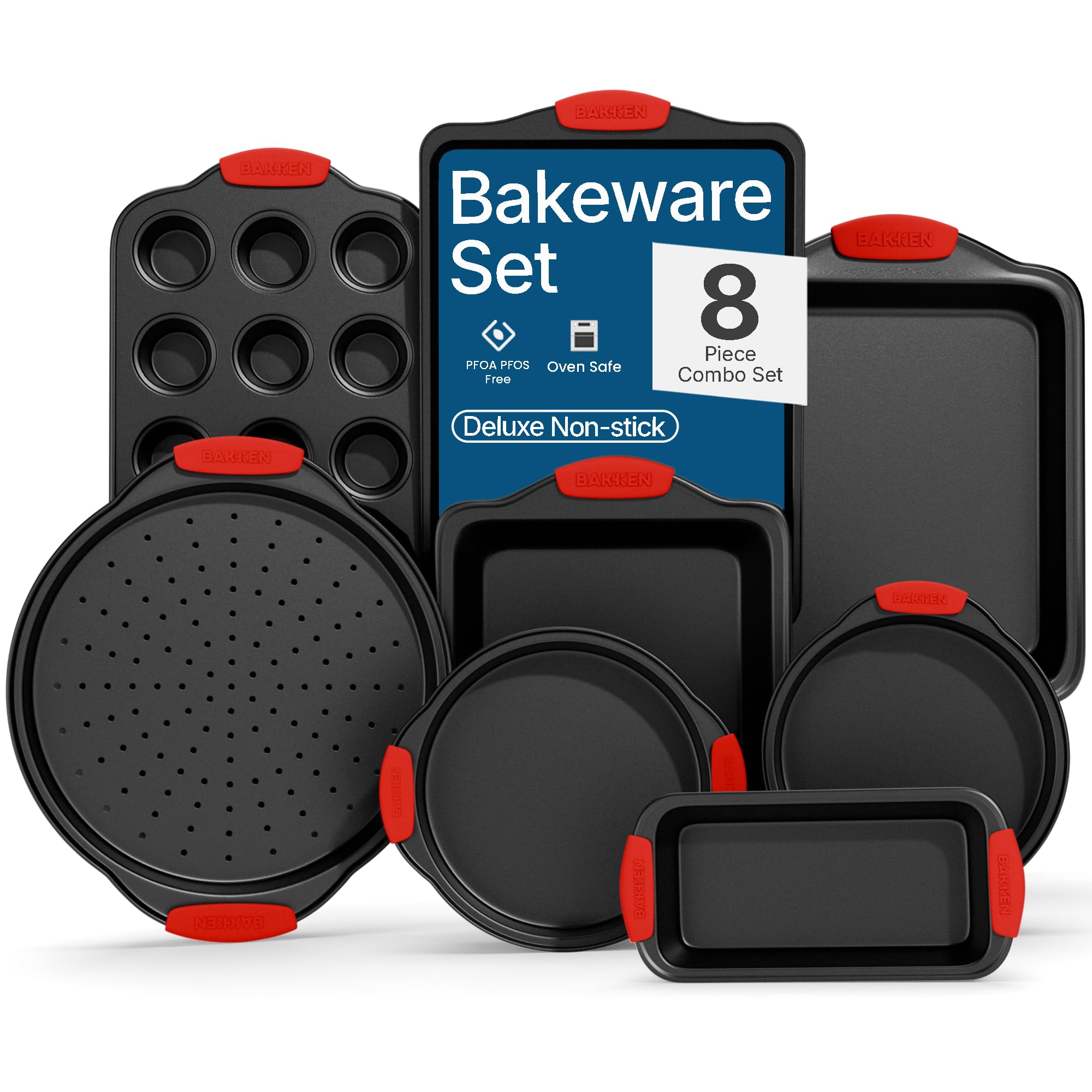 BAKKENMASTER 8-Piece Bakeware Set