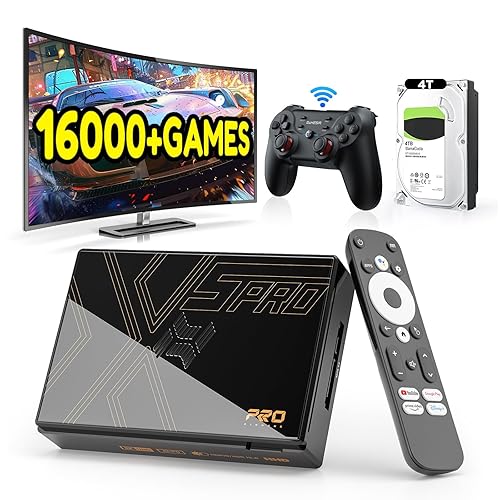 Kinhank Super Console X5 PRO Retro Game Console with 16000+Games, Android 12.0 OS, RockChip RK3588S, Emulator Console, 8K UHD Output, WI-FI 6, BT