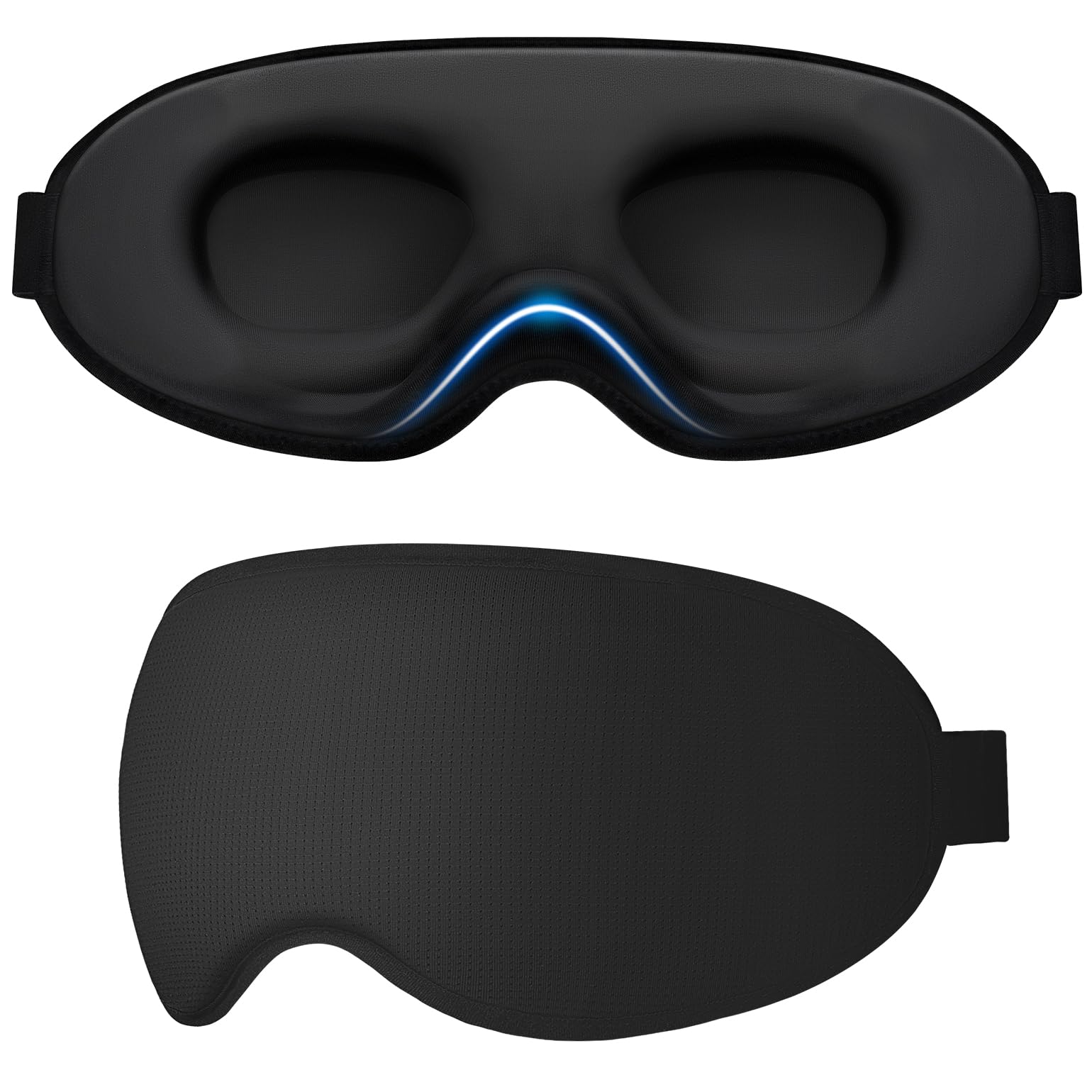 Gritin Schlafmaske für Seitenschläfer Damen & Herren 3D Bequem Schlafbrille