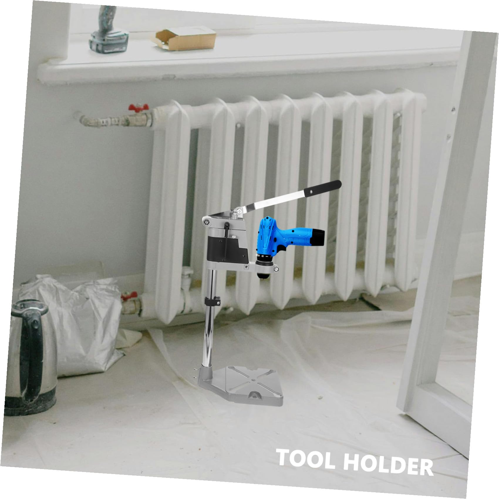 BESTonZON Affilatore Per Raschietto Trapano a Mano Manuale Tavolo Da Lavoro Portatile Supporto Per Trapano a Colonna Pilastro Corridore Del Letto Basamento in Alluminio Trapano Elettrico