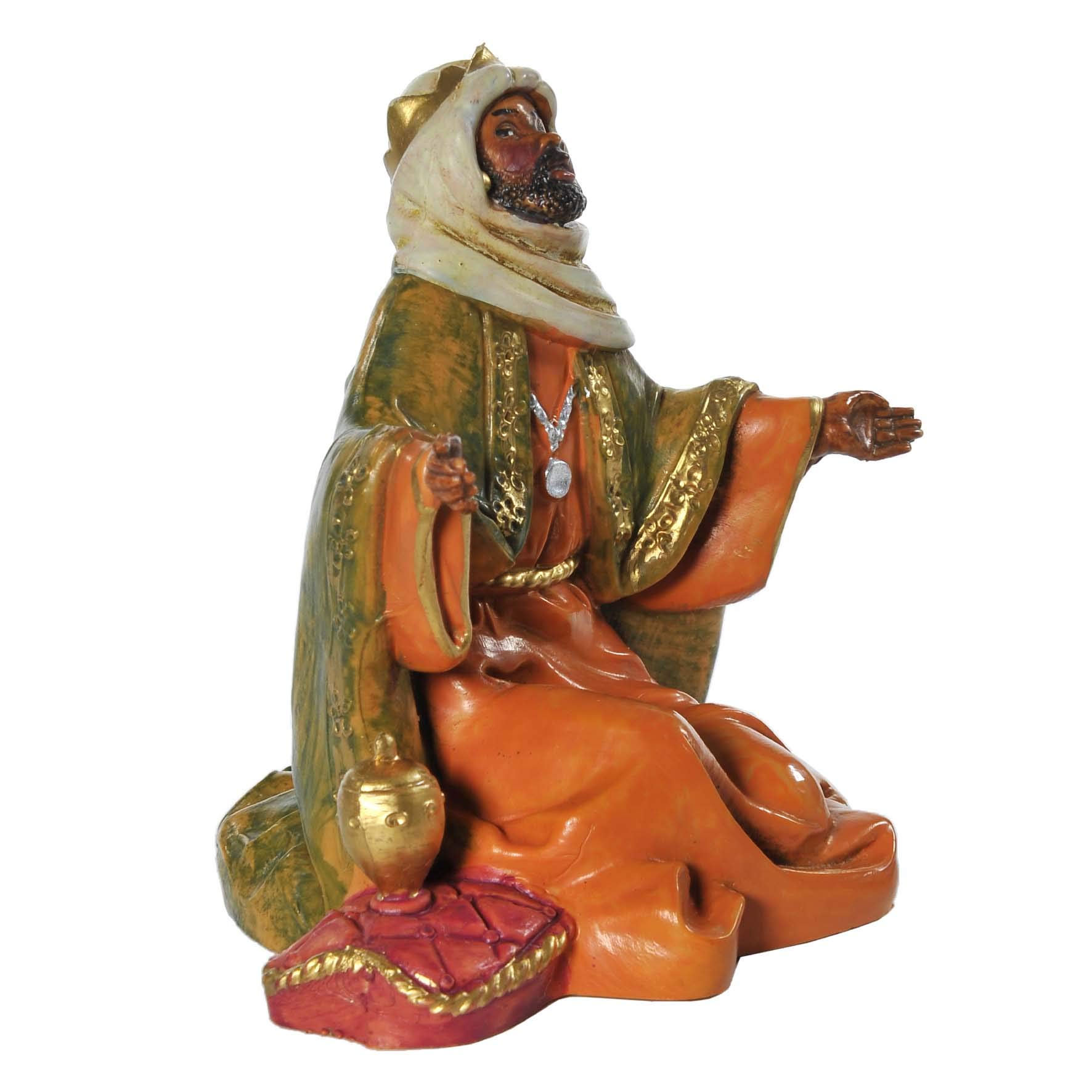 Fontanini Re magio Baldassarre 12 cm en résine Figurine crèche (F-135