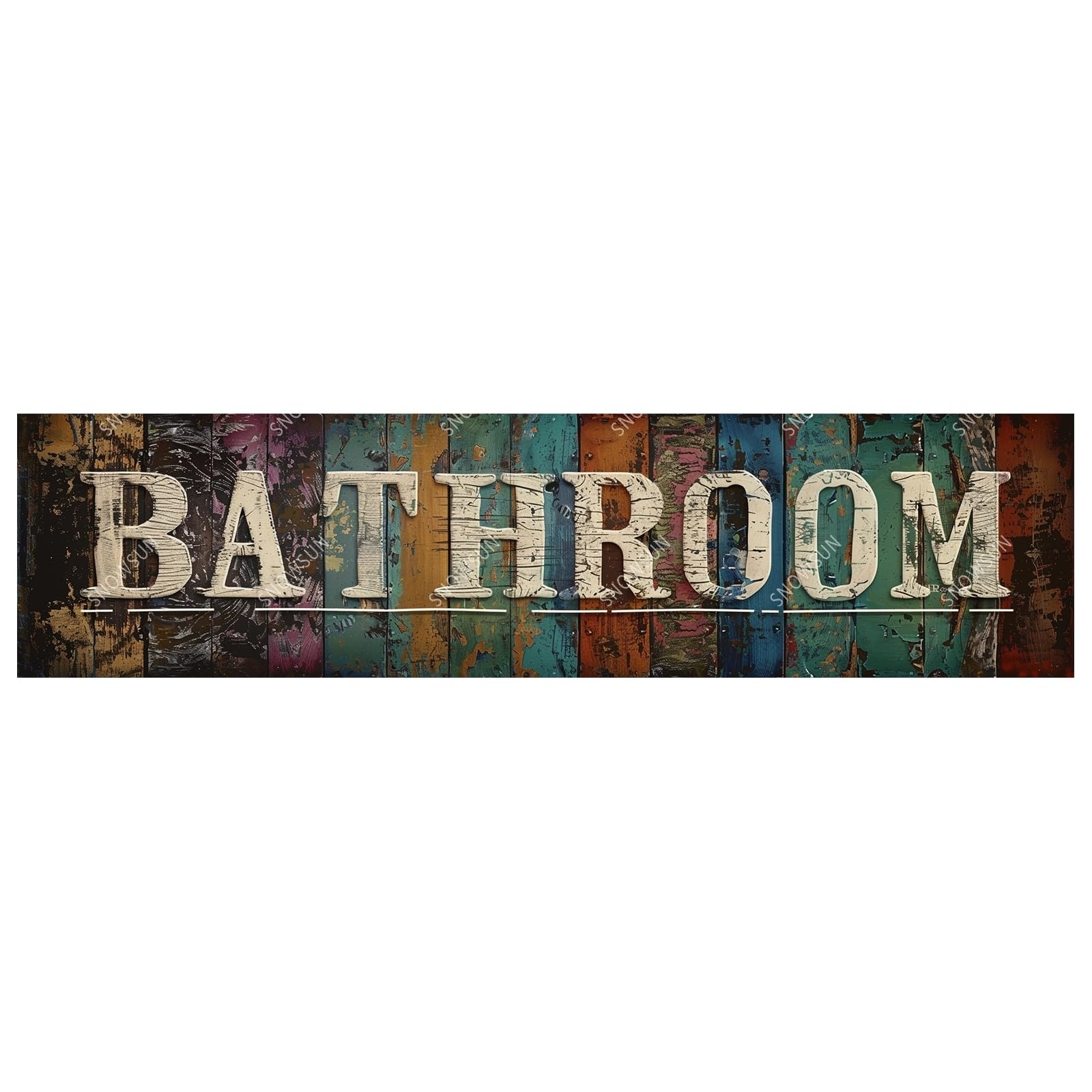 Street Sign Bathroom Funny Metal Signs Aluminum Tin Sign for Home Street Yard Bar Cafe Garage Shop 4x16 Inch