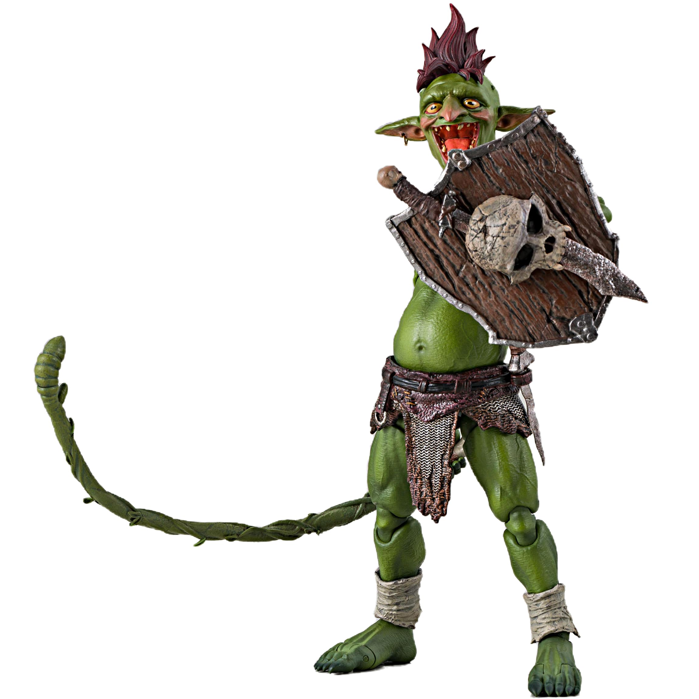 TOYVERSE HopDo Toys Mohawk Goblin 14 cm punk rock figurka kolekcjonerska dla dzieci w wieku od 15 lat, z maczetą, sztyletem i akcesoriami