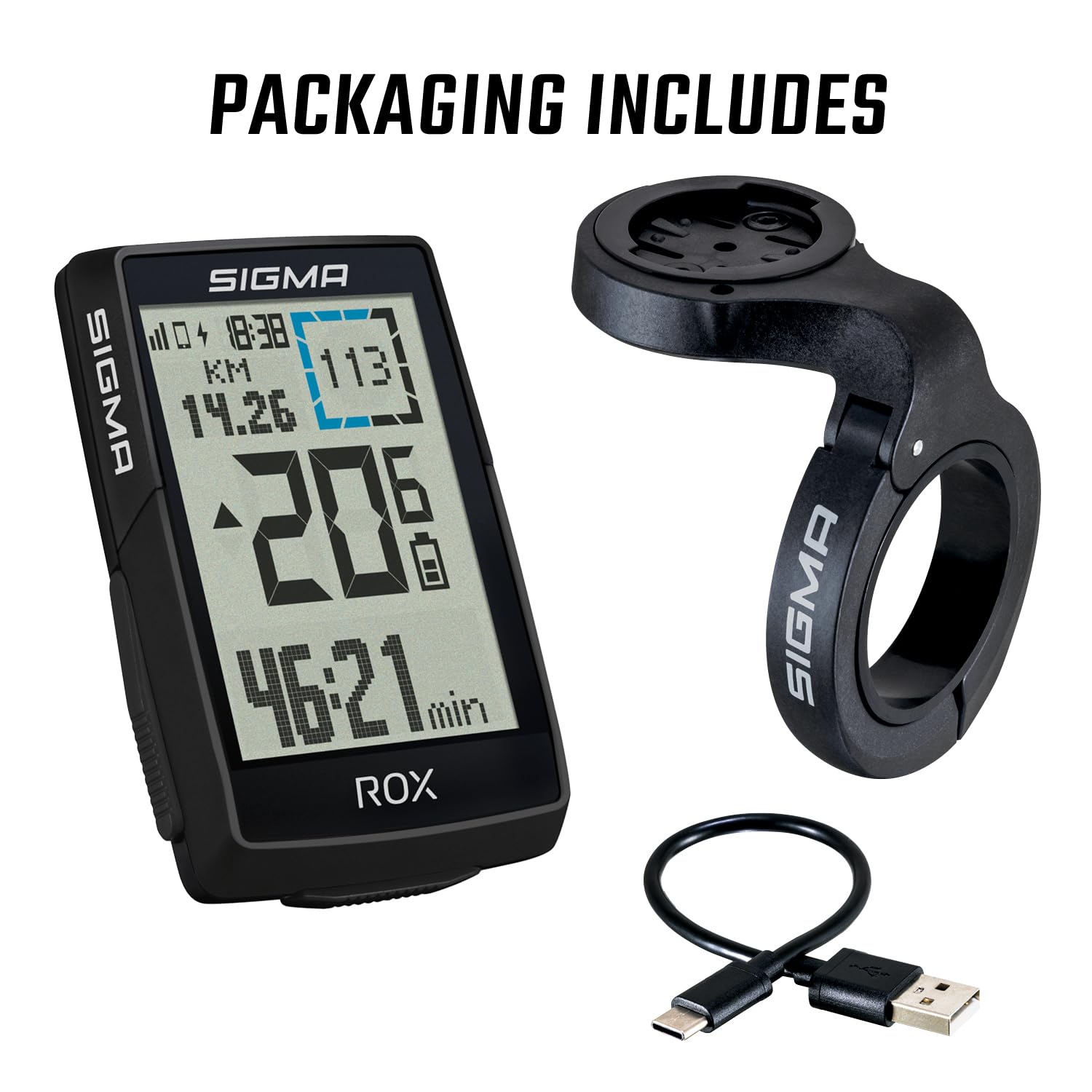 SIGMA ROX 4.0 SE| ciclocomputer wireless GPS e navigazione incl. OVERCLAMP Butler | navigazione GPS outdoor con misurazione dell'altitudine | colore nero | compatibile con le e-bike