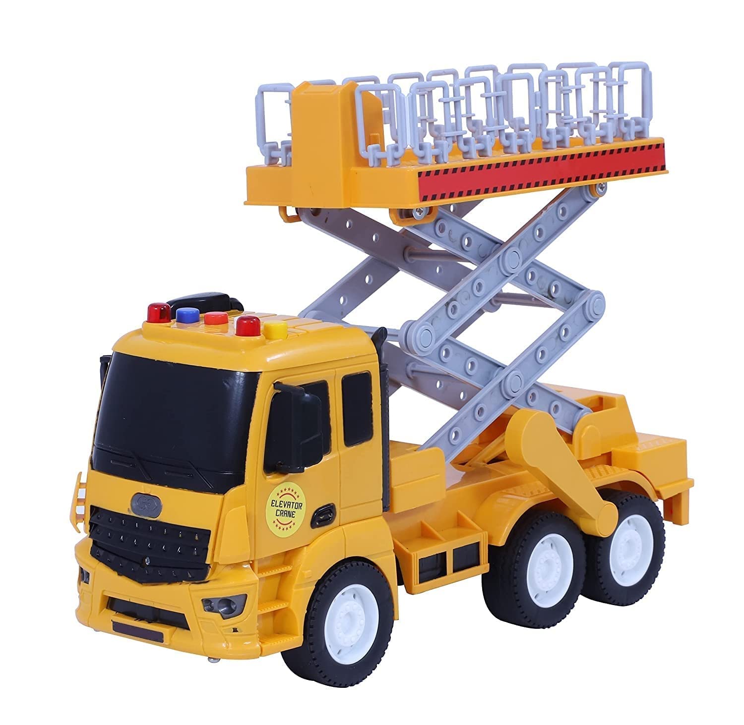 Rahasya Enterprise Toy Truck Diecast Cars Cement Mixer Construction Truck with Light and Sound Pull Back Vehicles Toy Trucks for Childrens (Multicolor) (Elevator Crane) (B0BGJ6CYJX) Amazon Price History, Amazon Price Tracker