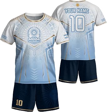 Custom Argentina Soccer Jersey, Argentina Soccer Shirt for Men and Kid | Personalize an Argentina soccer jersey for men and kids, combining athletic comfort, custom details, and everyday style