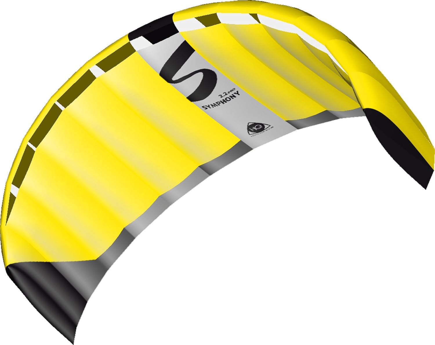 HQ Kites Symphony Pro 2.2 Kite, Neon Yellow