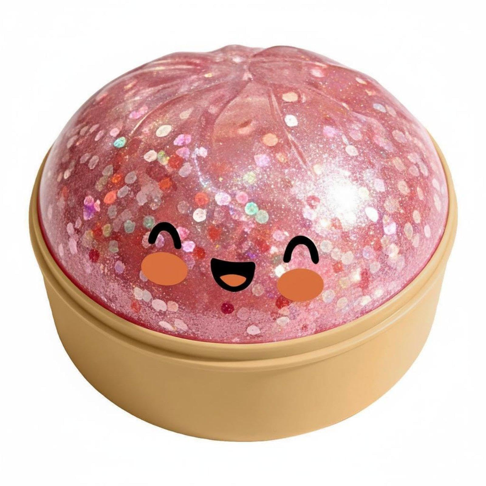 CALANDIS Dumpling Slow Rising Mystery Dumpling Cute Facial Expression Design bun Sensory Toy for Kids, Collectors, Office, School Pink with Steamer, Staplers, Desk Accessories, Office Supplies-image-15