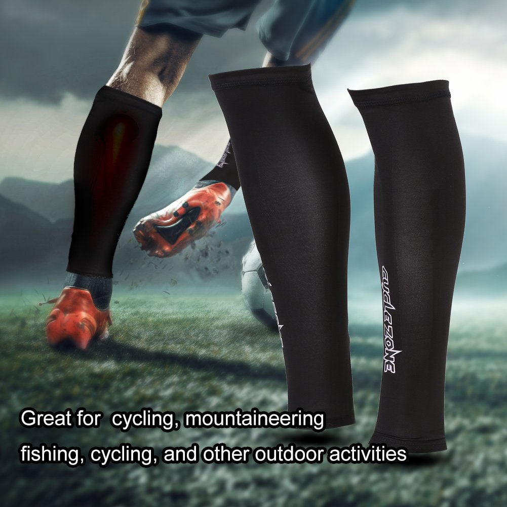 VGEBY1 Color Negro Unisex Summer Sun Protección UV Resistente a Las Mangas de la Pierna para Ciclismo en Bicicleta Senderismo Correr(M)